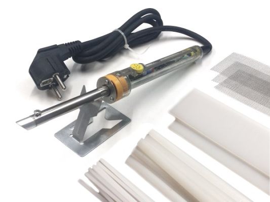 Schweißkolben SK60.0 PE-HD Set Natur mit Schweißstäbe + Platten + Bewehrungsnetz | az-reptec